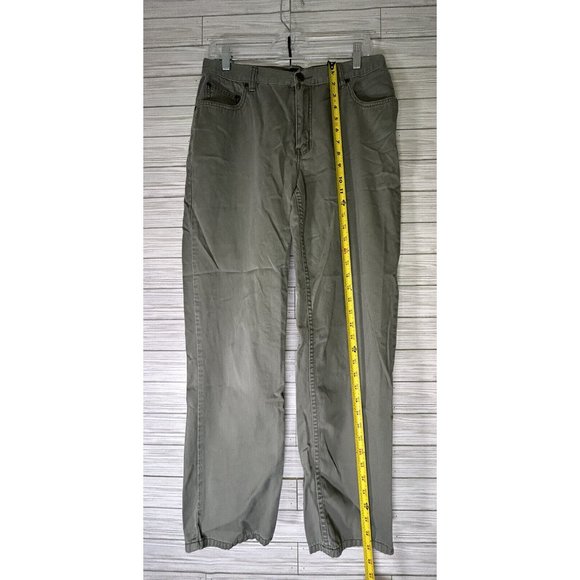 Eddie Bauer Womens Green Mercer‎ Fit Mid Rise Straight Leg Pants Size 12 - Picture 8 of 9